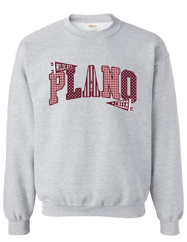 Plano Senior Cheer Ash Gray Gildan Crewneck