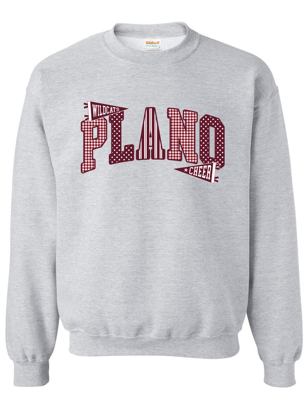 Plano Senior Cheer Ash Gray Gildan Crewneck