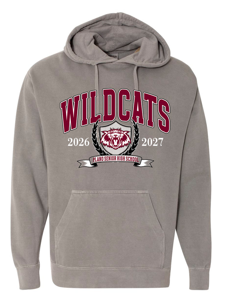 Plano Senior Cheer Gray Comfort Color Hoodie