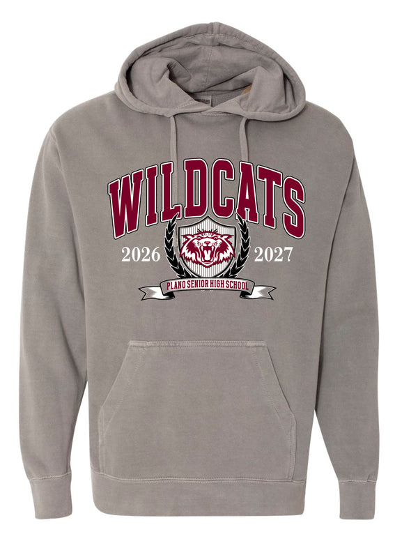 Plano Senior Cheer Gray Comfort Color Hoodie