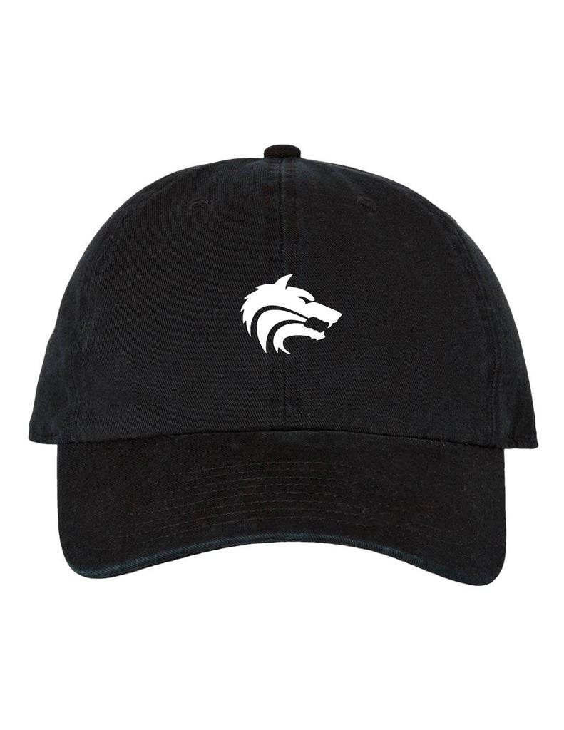 Plano West 47 Black Clean Up Dad Hat with Small White Logo