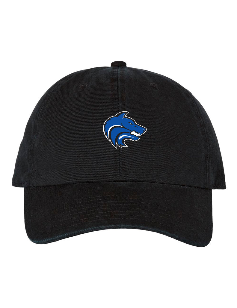 Plano West 47 Black Clean Up Black Dad Hat with Small Logo