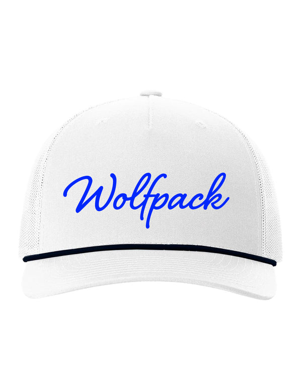 Plano West Richardson Rope Hat White Script