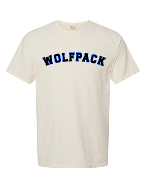 Plano West Cheer WOLFPACK Comfort Wash Parchment Tee