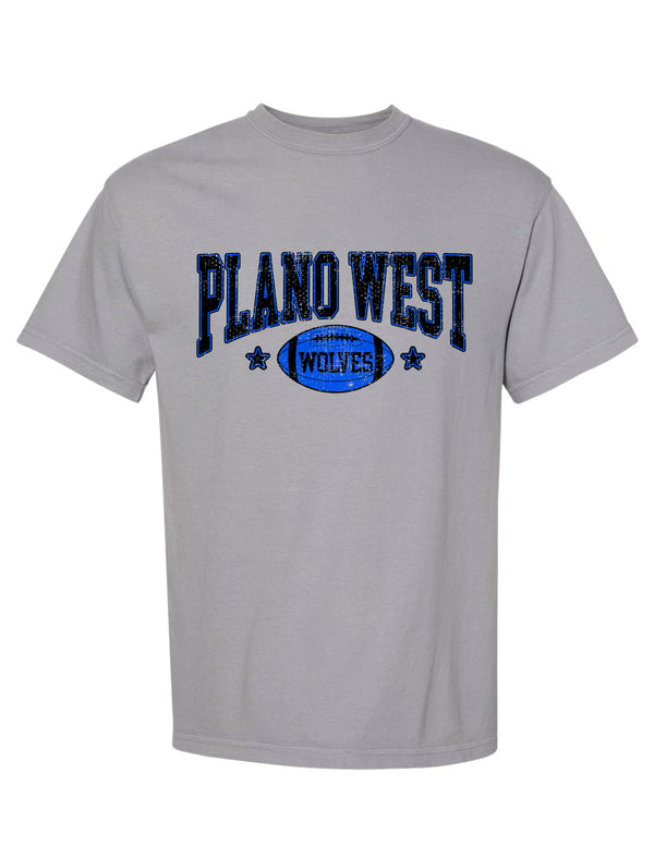Plano West JV Cheer Comfort Colors Granite Ball Tee