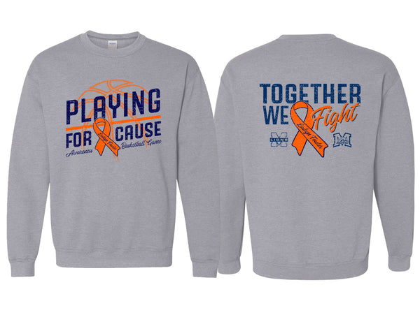 McKinney High Basketball Playing For A Cause Crewneck Sweatshirt