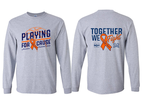 McKinney High Basketball Playing For A Cause Long Sleeve Tee