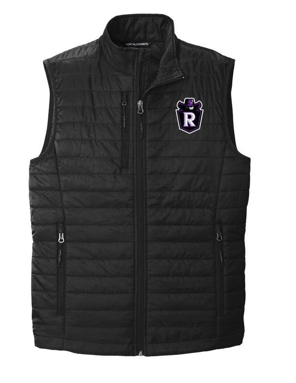 Richland Cheer Port Authority Black Unisex Packable Vest