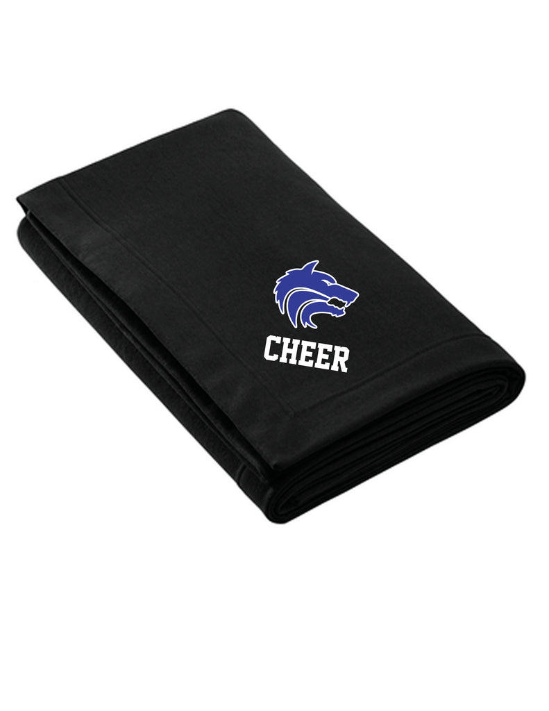 Plano West JV Cheer Oversized Black Sweatshirt Blanket
