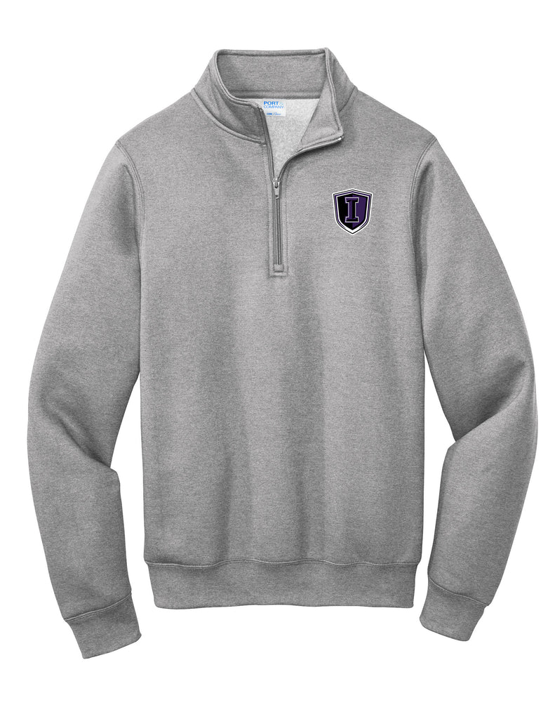 Indy Cheer Port & Co 1/4 Zip Pullover Gray