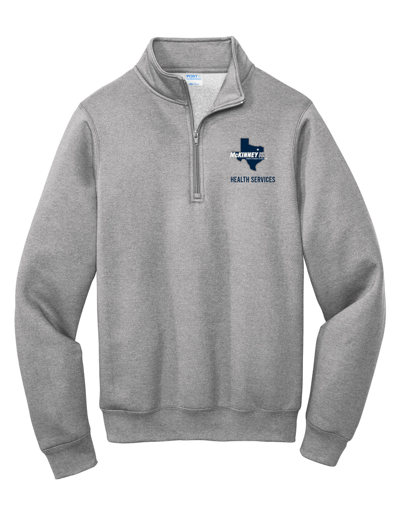 MISD Health Services Port & Co. Gray Quarter Zip Sweatshirt