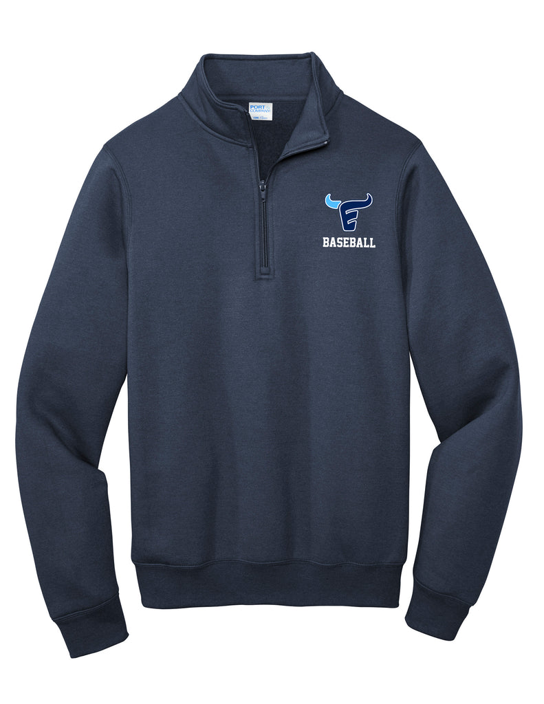 Emerson Baseball Port. & Co Navy Quarter Zip Sweatshirt