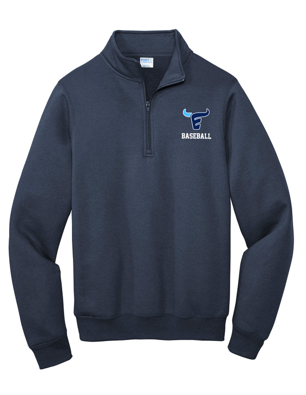 Emerson Baseball Port. & Co Navy Quarter Zip Sweatshirt