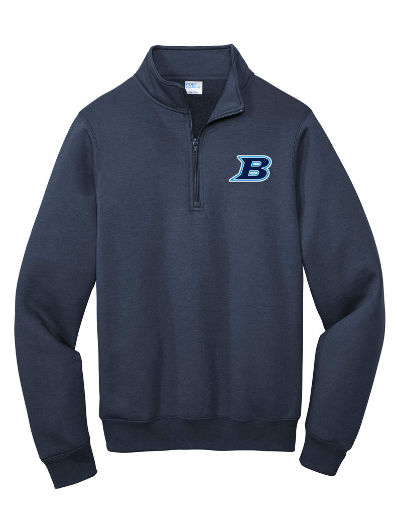 LD Bell Port & Co 1/4 Zip w/ Embroidery Navy