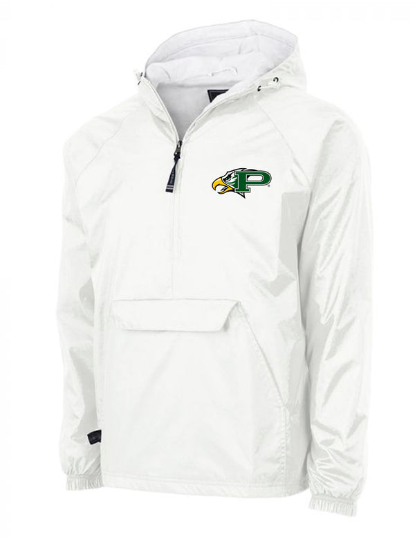 Prosper Baseball Charles River Solid White All-Weather Pullover Peagle Logo