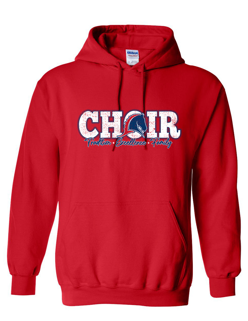 Boyd Choir Red Logo Design Hoodie