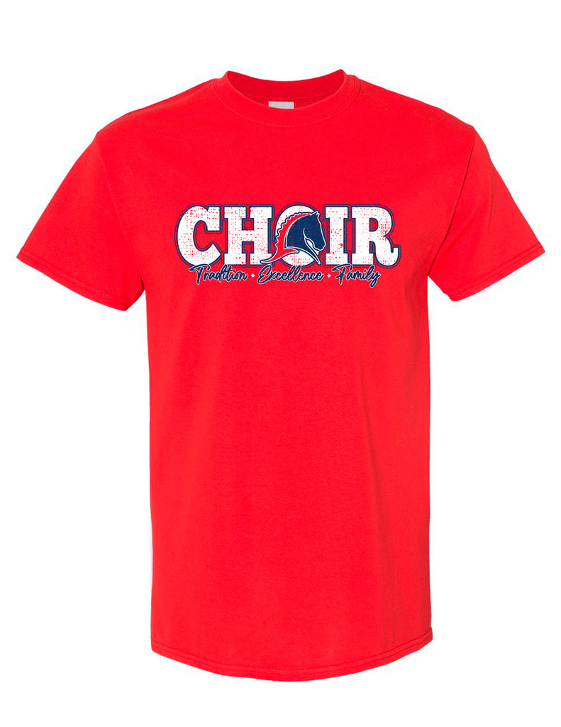 Boyd Choir Red Logo Design SS Tee