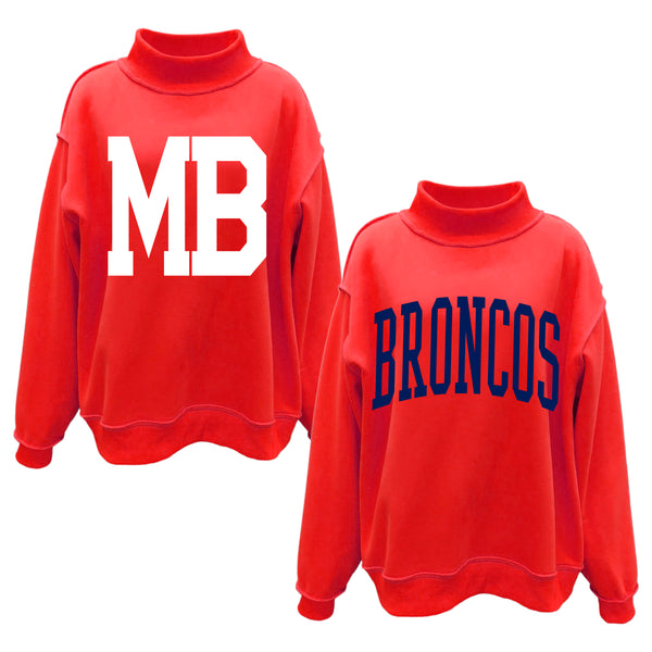 McKinney Boyd Broncos Reversible Mock Neck Sweatshirt