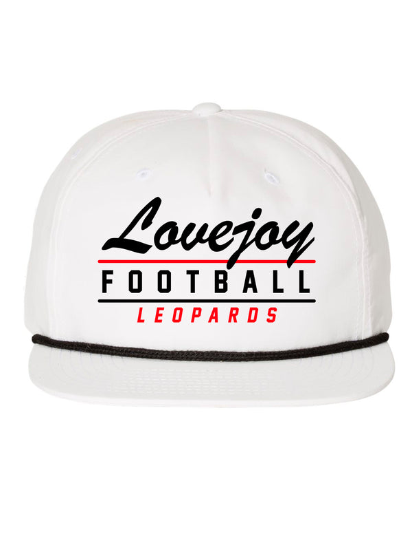 Lovejoy Football Richardson White Rope Hat LoveJoy Football Leopards