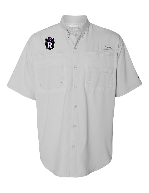 Richland Cheer Columbia Fishing Shirt Cool Grey