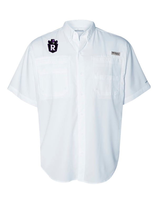 Richland Cheer Columbia Fishing Shirt White