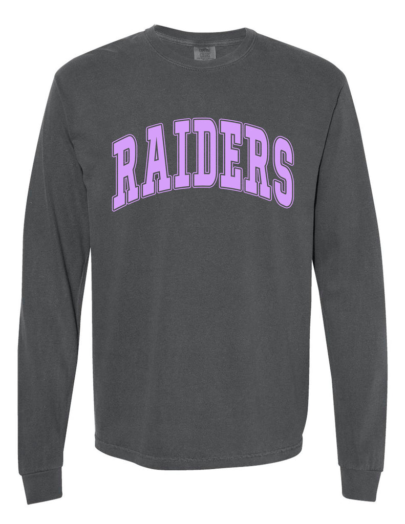 Richland Cheer Oversized Print Pepper Comfort Colors Long Sleeve Tee
