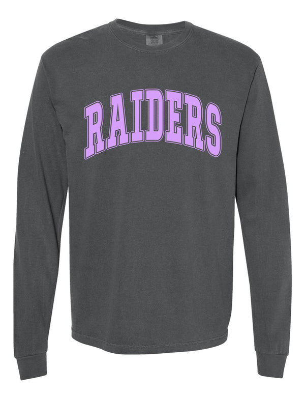 Richland Cheer Oversized Print Pepper Comfort Colors Long Sleeve Tee