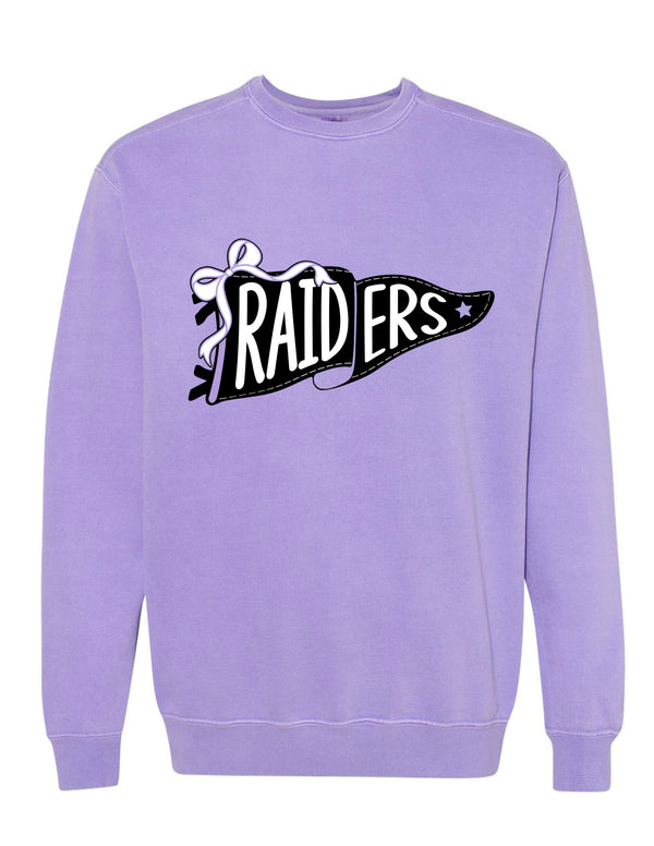 Richland Cheer Pennant Violet Comfort Colors Crewneck