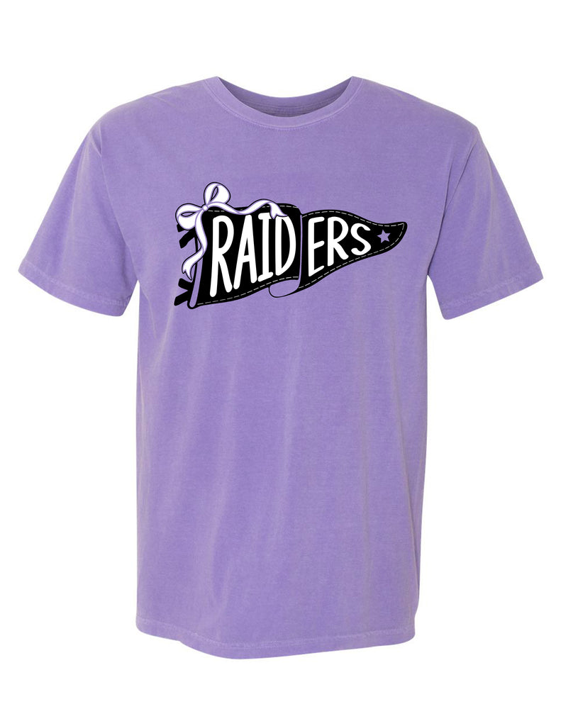Richland Cheer Pennant Violet Comfort Colors Tee