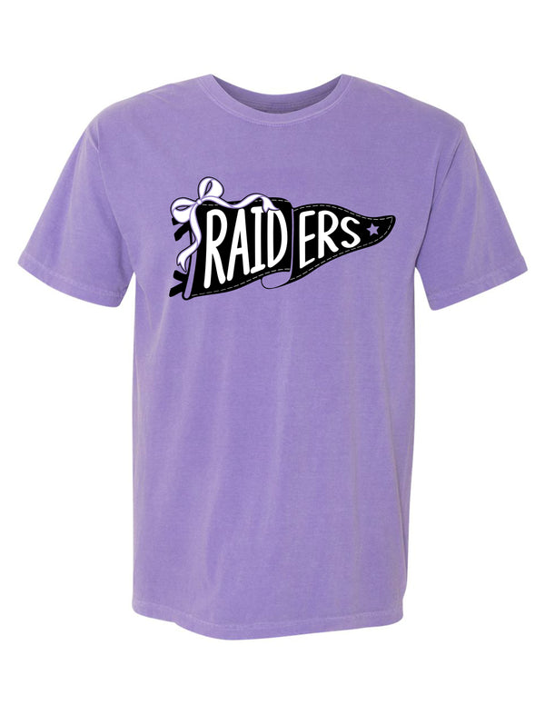 Richland Cheer Pennant Violet Comfort Colors Tee