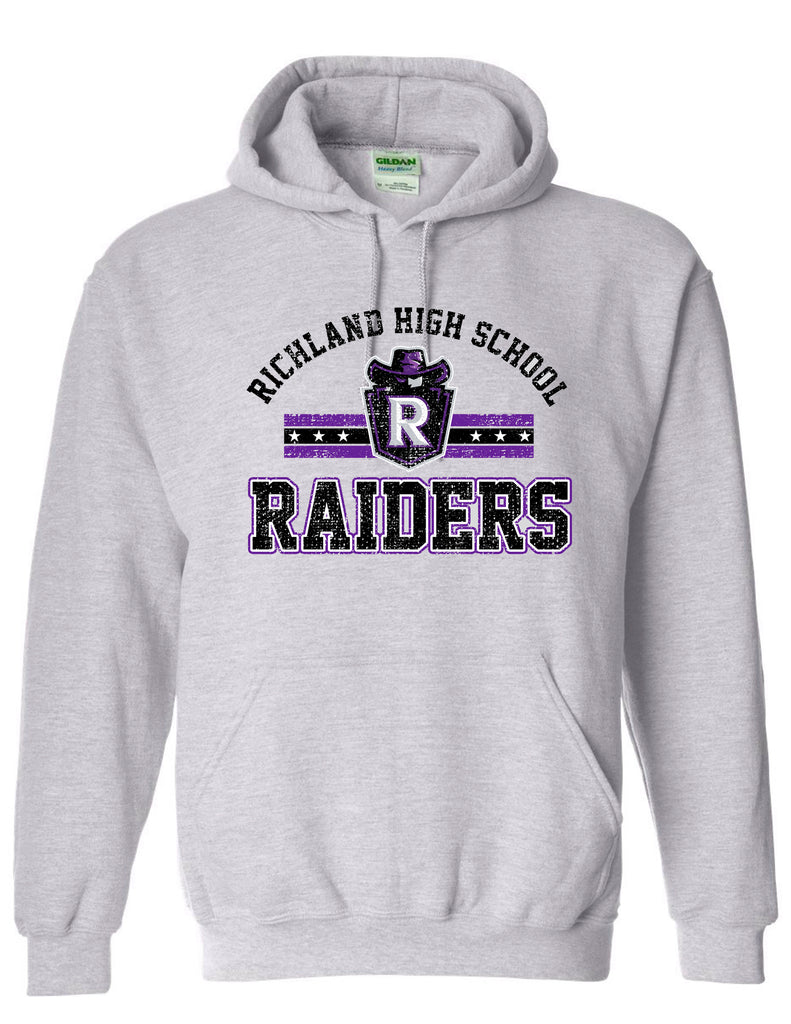 Richland Cheer Raiders Gildan Ash Gray Hoodie