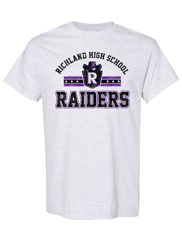 Richland Cheer Raiders Gildan Ash Gray Tee