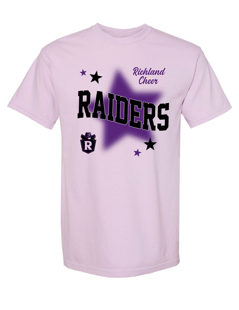 Richland Cheer Star Orchid Comfort Colors Tee