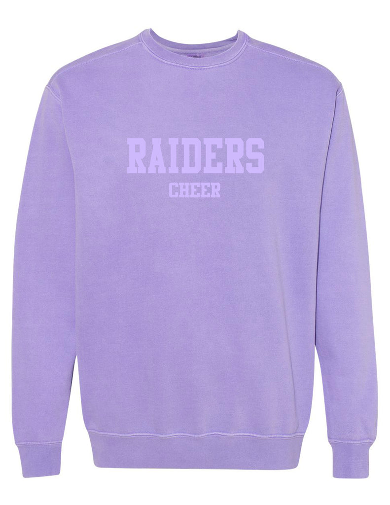 Richland Cheer Tone on Tone Embroidery Violet Comfort Colors Crewneck