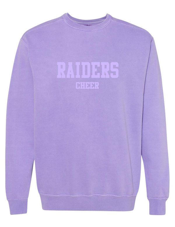 Richland Cheer Tone on Tone Embroidery Violet Comfort Colors Crewneck