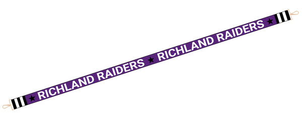 Richland Cheer Custom Beaded Purse Strap with Gold Hardware
