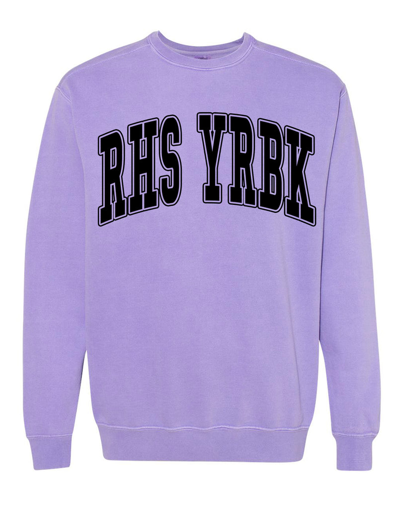 Richland Yearbook Oversized Print Violet Comfort Colors Crewneck