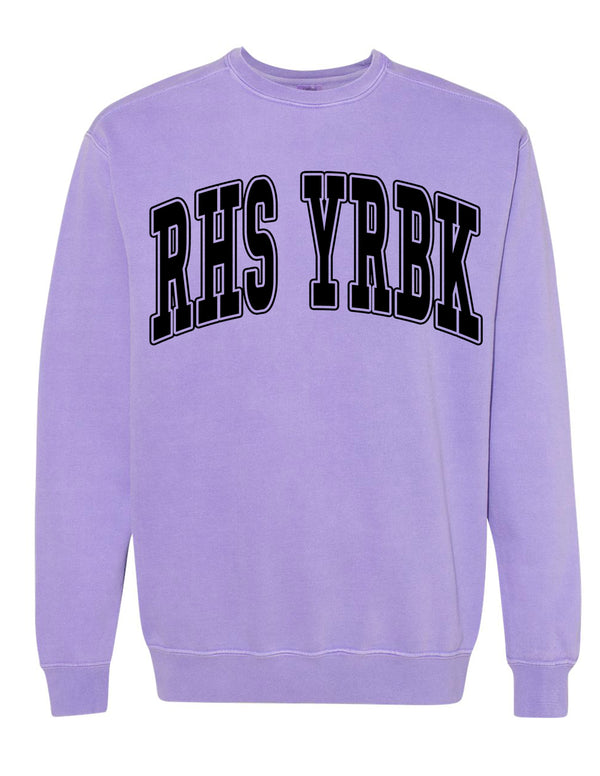 Richland Yearbook Oversized Print Violet Comfort Colors Crewneck