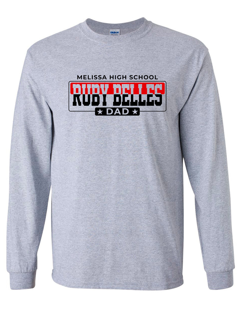 Ruby Belles Gildan Dad Short Long T-Shirt Sports Gray