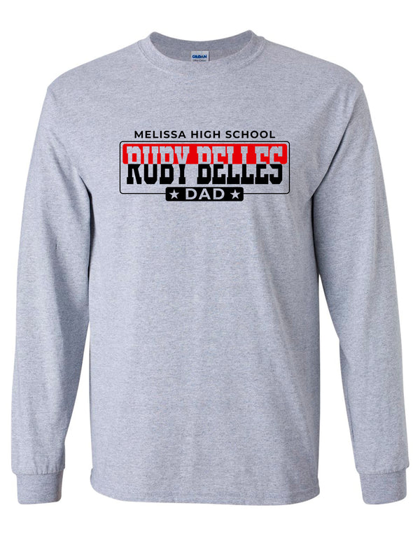 Ruby Belles Gildan Dad Short Long T-Shirt Sports Gray