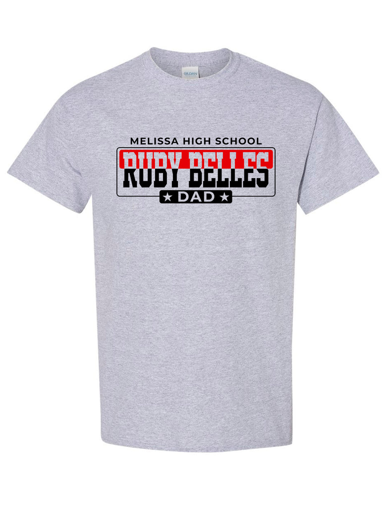 Ruby Belles Gildan Dad Short Sleeve T-Shirt Sports Gray