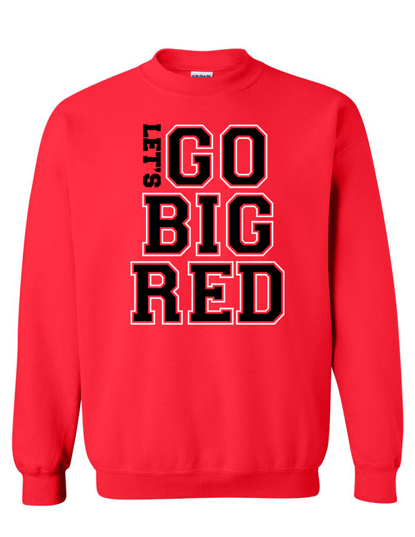 Ruby Belles Gildan Go Big Red Crewneck Sweatshirt Red