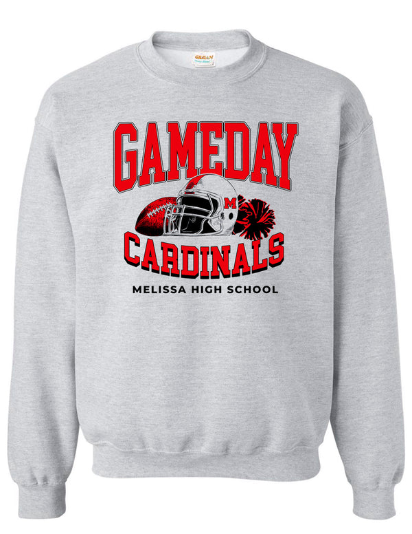 Ruby Belles Gildan Gameday Crewneck Sweatshirt Ash Gray