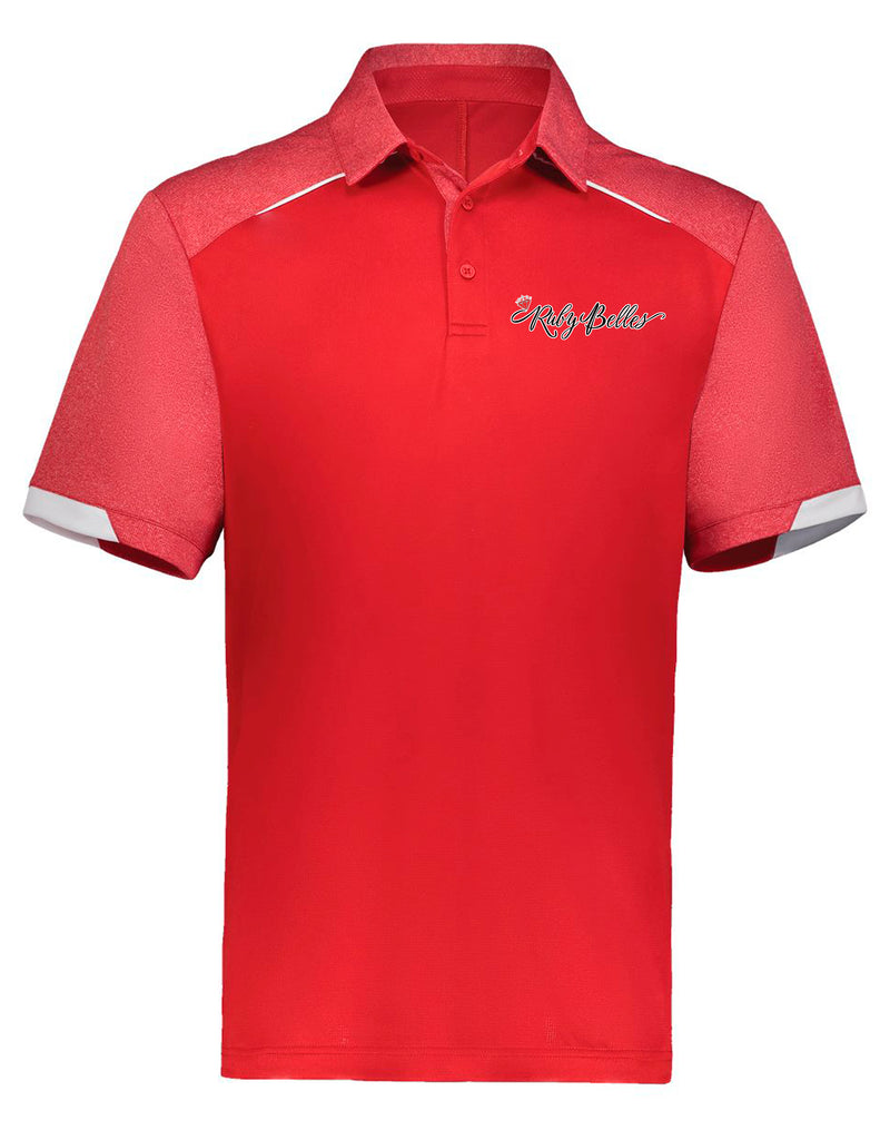 Ruby Belles Russell Athletics Red Polo w/ Embroidery