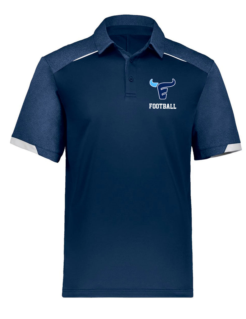 Emerson Football Russell Athletic Navy Polo