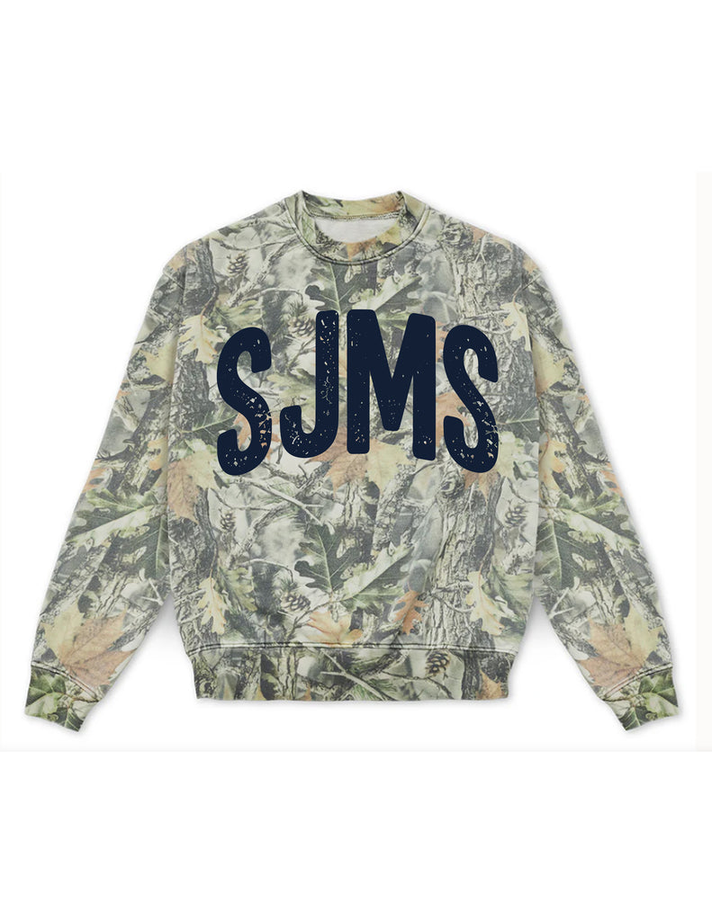 Scott Johnson Cotton Collective Camo Crewneck Sweatshirt