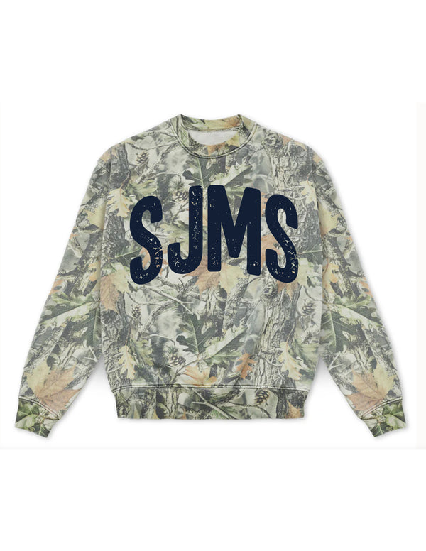Scott Johnson Cotton Collective Camo Crewneck Sweatshirt