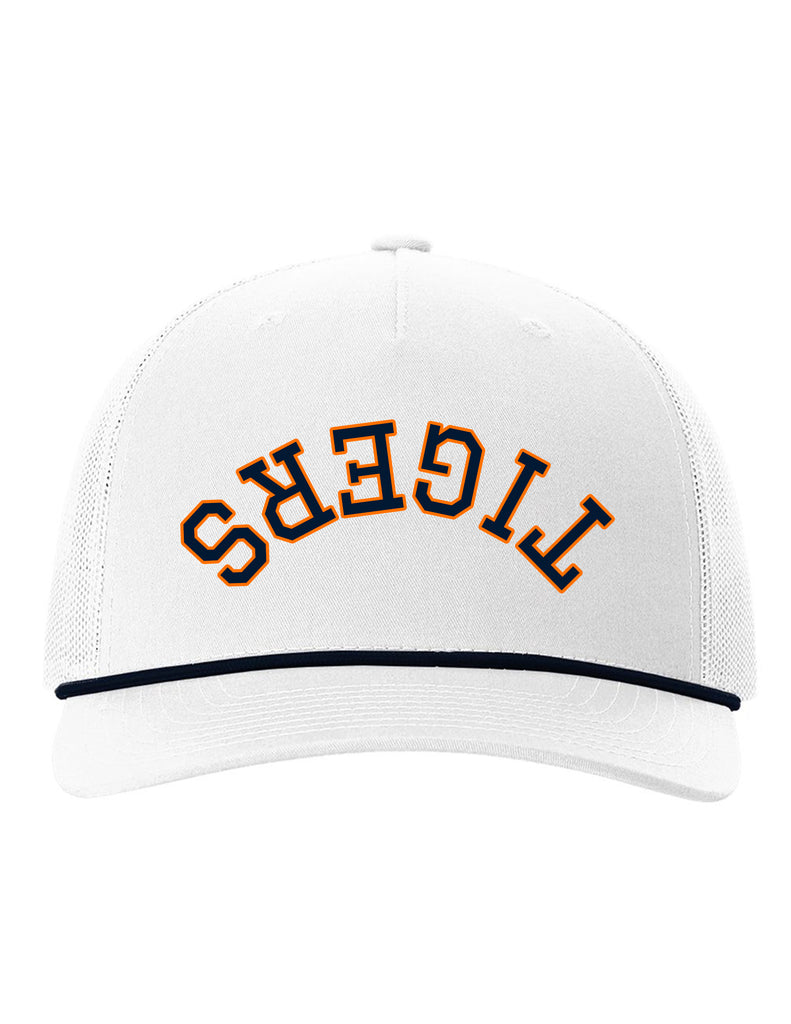 Scott Johnson Richardson Upside Down Tigers White/Navy Rope Hat