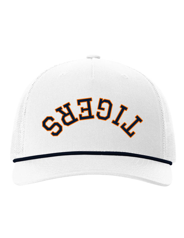 Scott Johnson Richardson Upside Down Tigers White/Navy Rope Hat