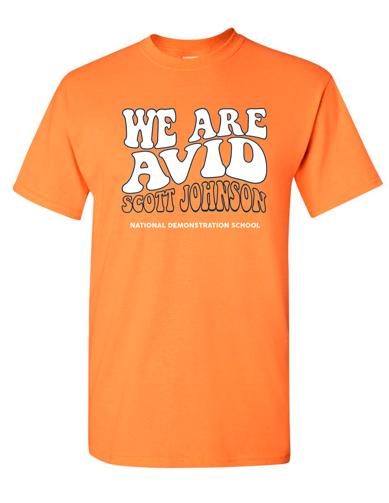 Scott Johnson AVID Tangerine Bubble Wave T-Shirt